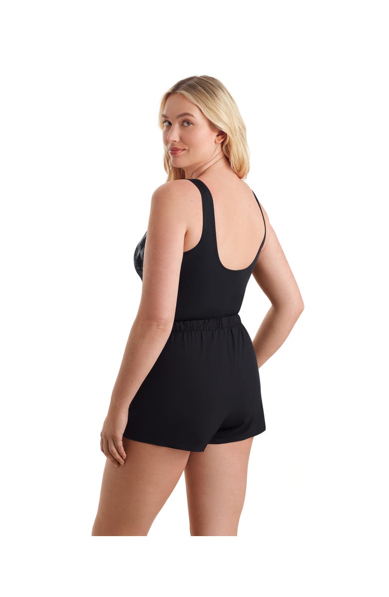 ShapeSolver Sport Scoopneck Runaround Chlorine Resistant One-Piece Swimsuit, Alternate, color, Linked Up