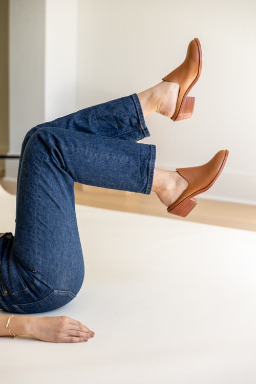 Fortress Michelle Heeled Mule In Caramel