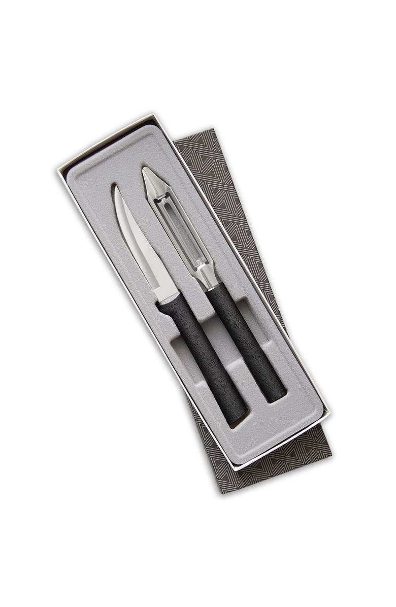 Rada 2 Piece Pare & Peel Knife Set with Gift Box, Main, color, Black