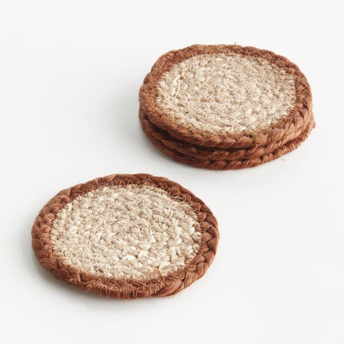 Napa Home & Garden Jute Coaster Set In Brown