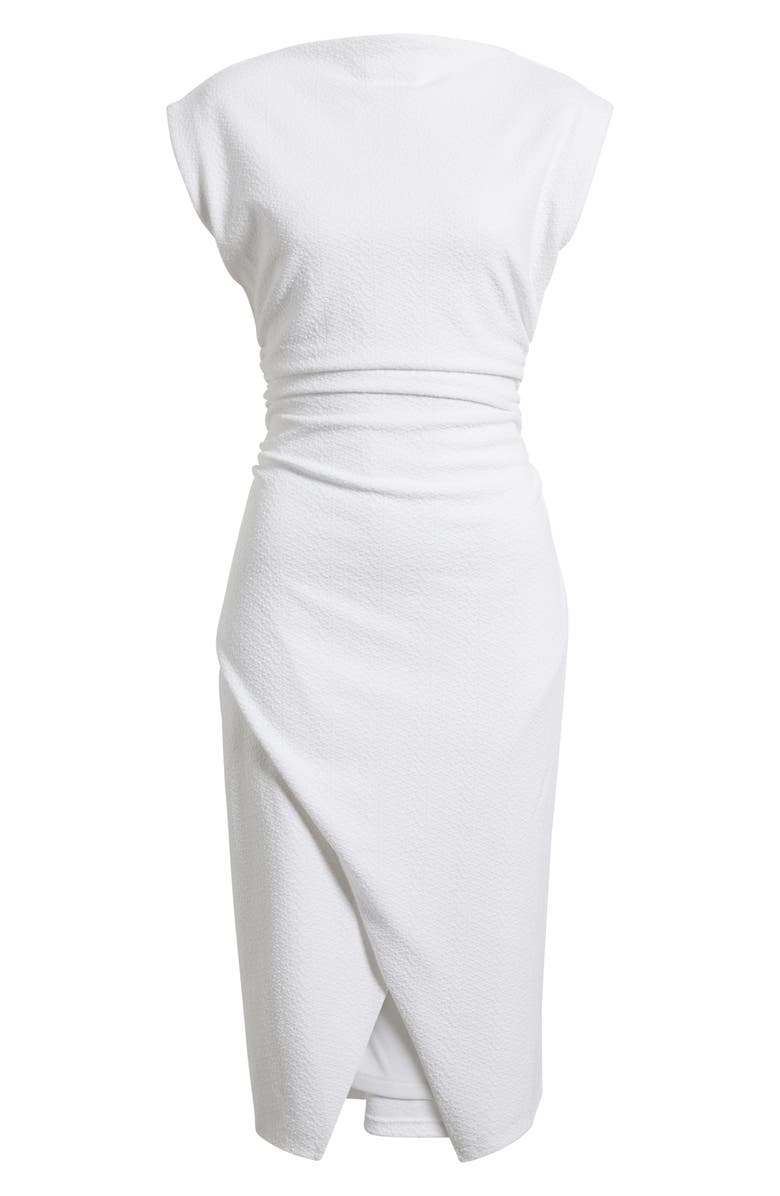 Nordstrom Ruched Cap Sleeve Dress, Alternate, color, White