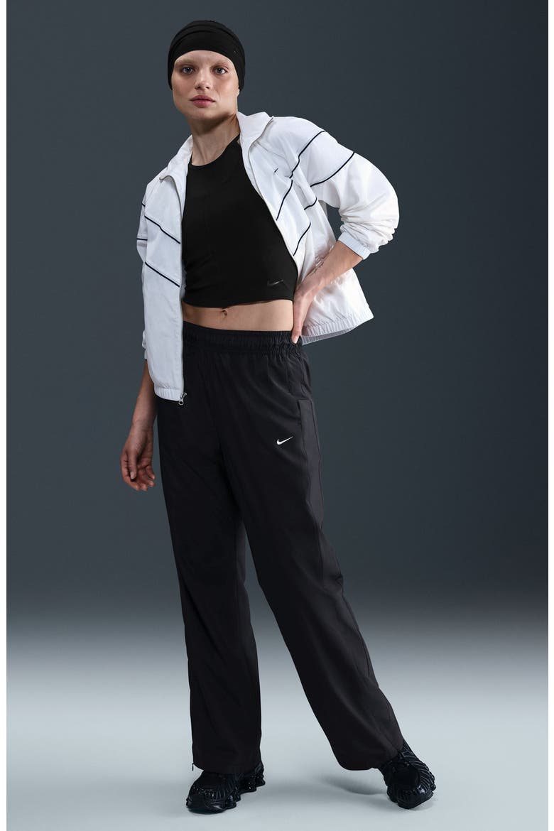 Classic Open Hem Pants, Alternate, color, BLACK/ SAIL