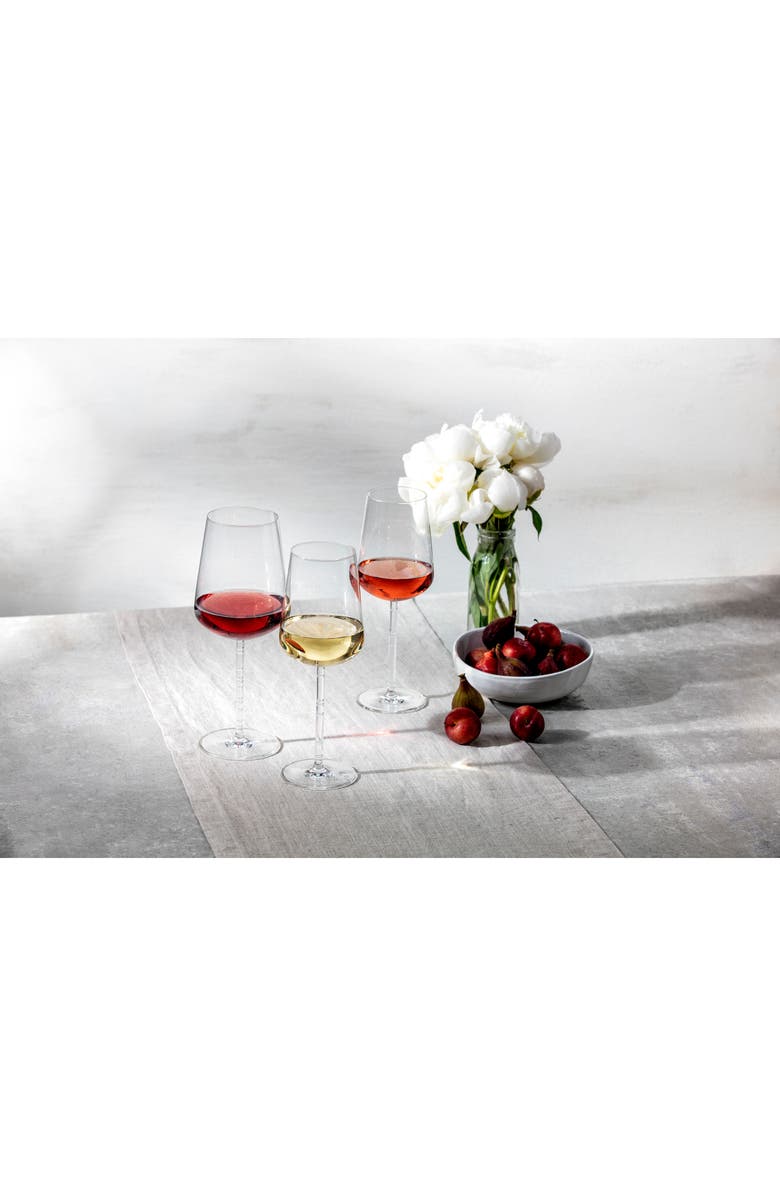 Fortessa Journey Set of 6 White Wine Glasses, Alternate, color, Clear