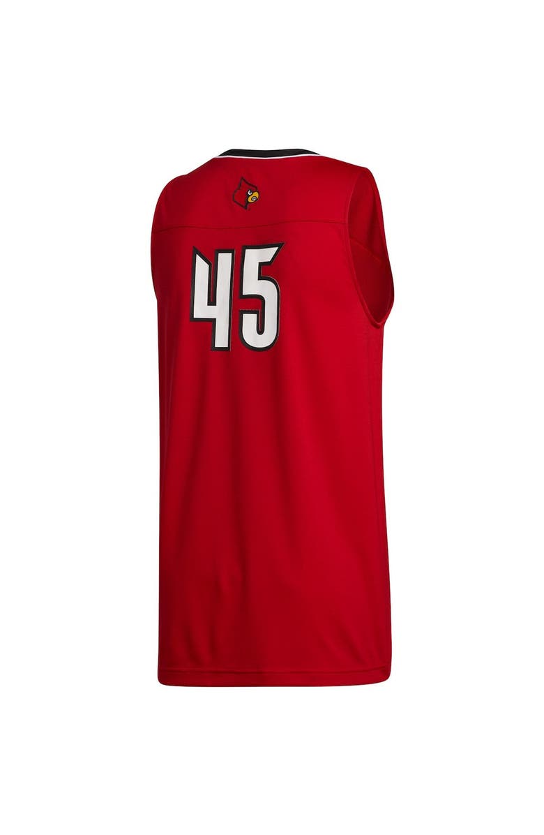 adidas Men's adidas #45 Red Louisville Cardinals Swingman Jersey, Alternate, color, Red