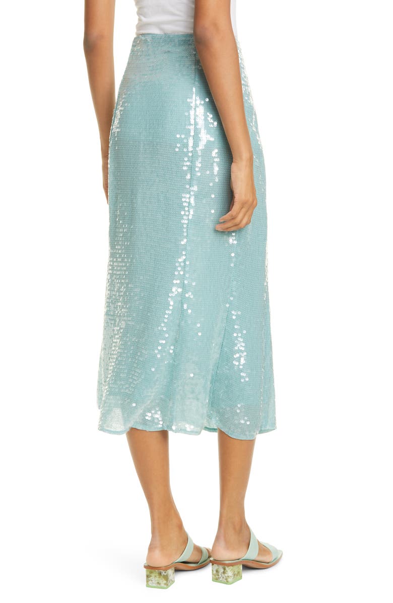 Veronica Beard Abigail Sequin Midi Skirt, Alternate, color,