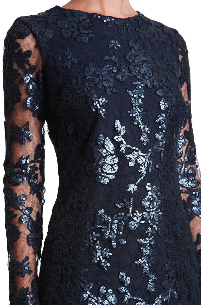 Grace A-Line Dress, Alternate, color, NAVY