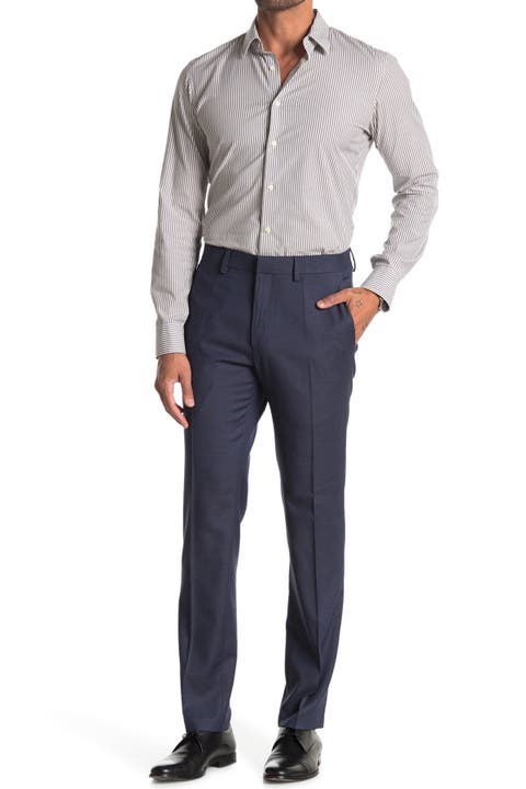 Texture Weave Slim Fit Dress Pant