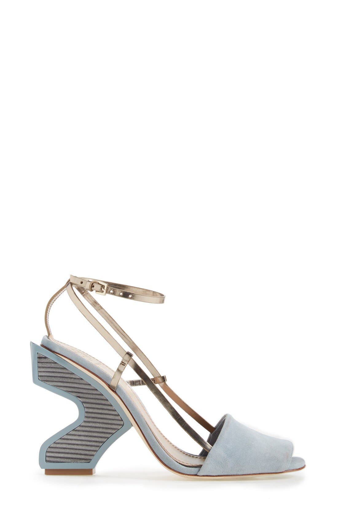 Tory Burch 'Curio' Ankle Strap Sandal, Alternate, color, 