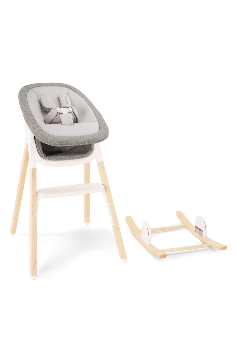 Nuna Bryn<sup>™</sup> High Chair & Newborn Rocker Set, Main, color, Grey