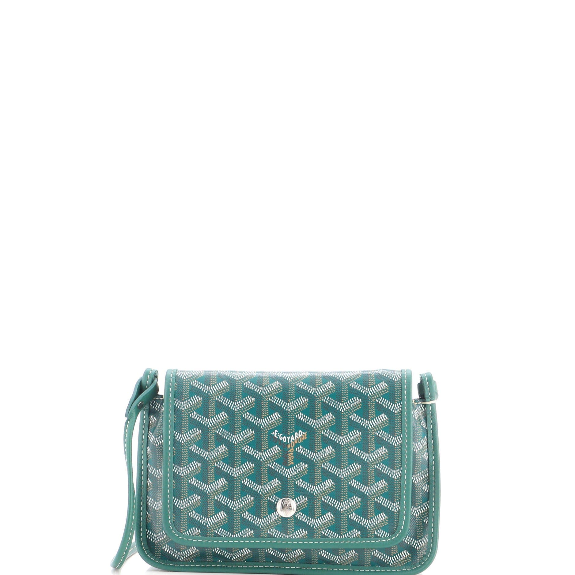 Plumet Clutch Wallet Coated Canvas, Main, color, Green