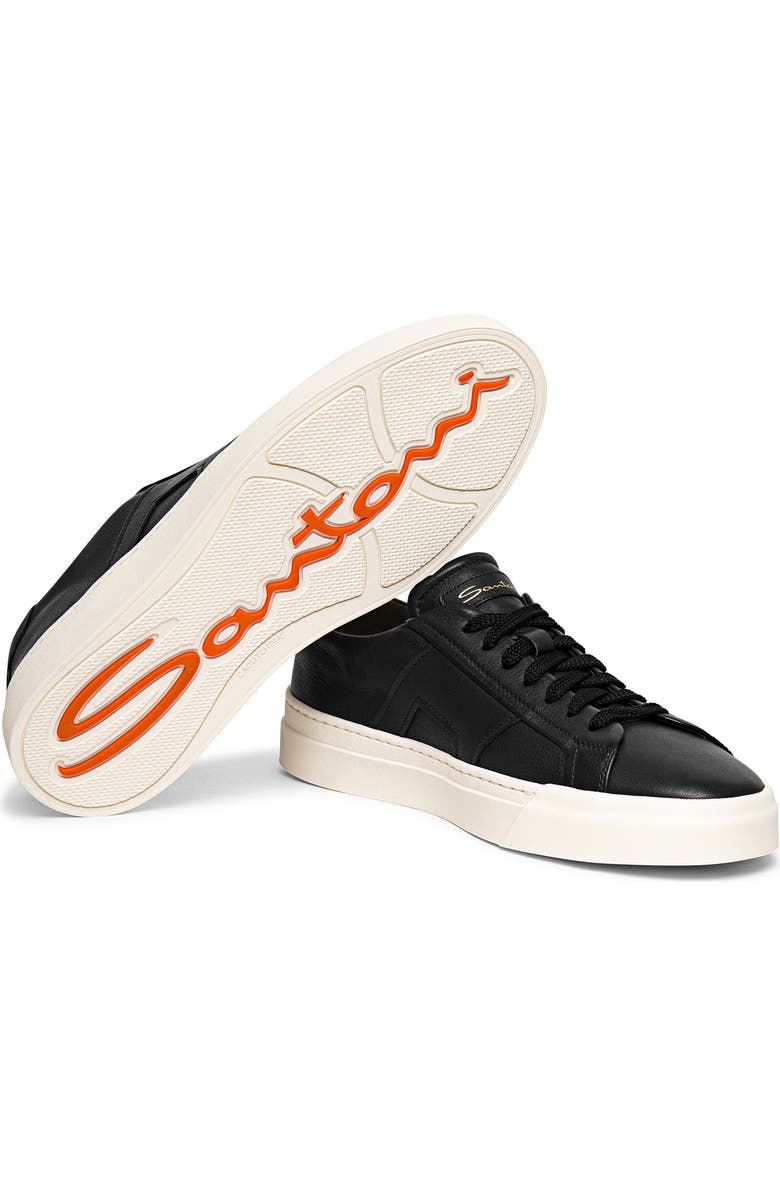 Santoni DBS4 Sneaker, Alternate, color, Black-N01