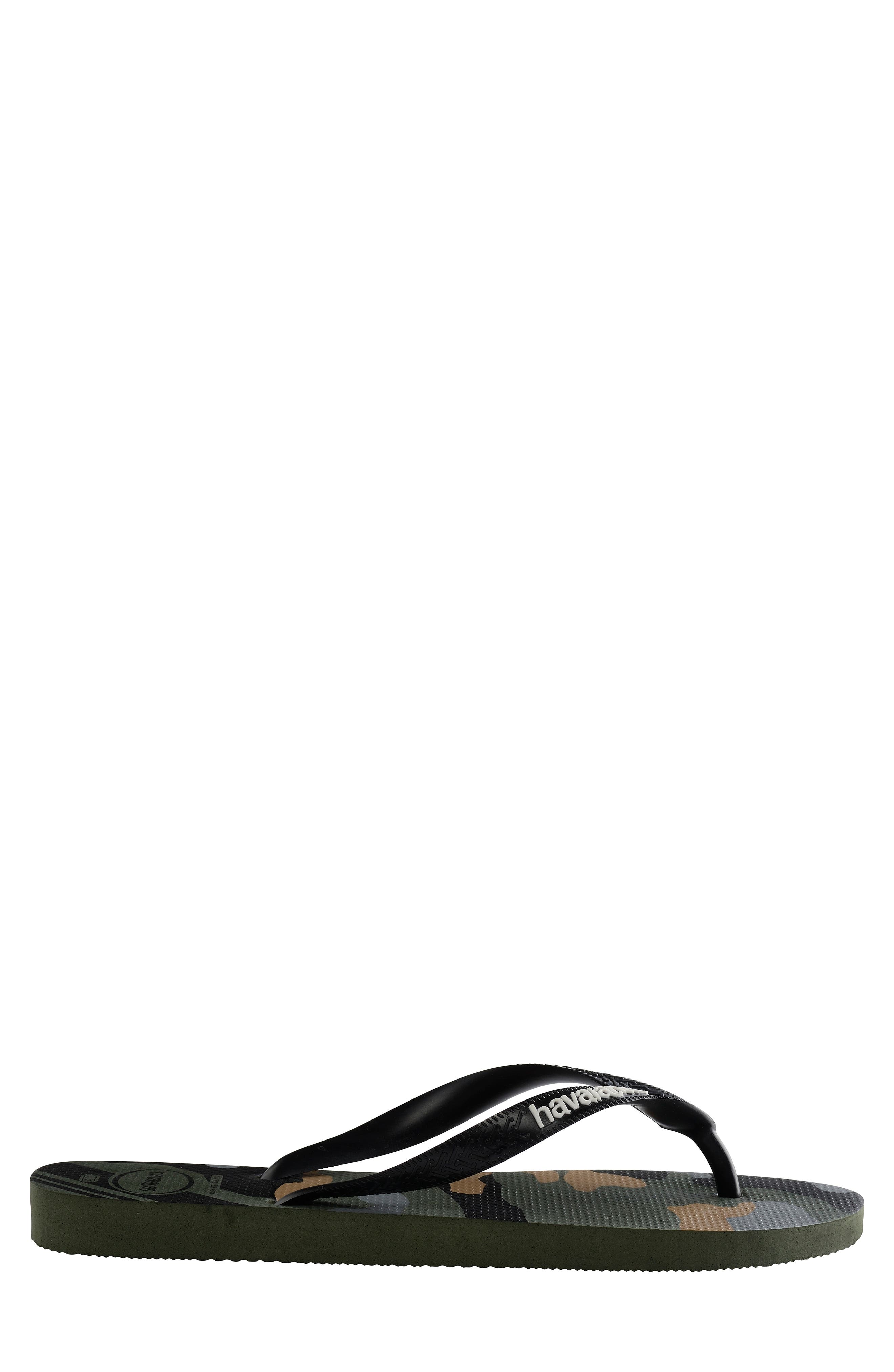 Top Camo Flip Flop, Alternate, color, OLIVE GREEN