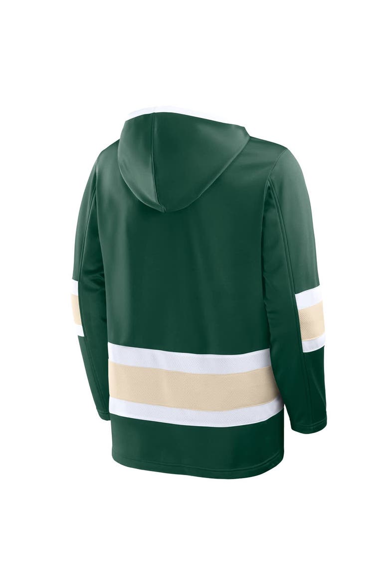 Men's Fanatics Green Minnesota Wild Prime Time Fleece Hoodie, Alternate, color, Green