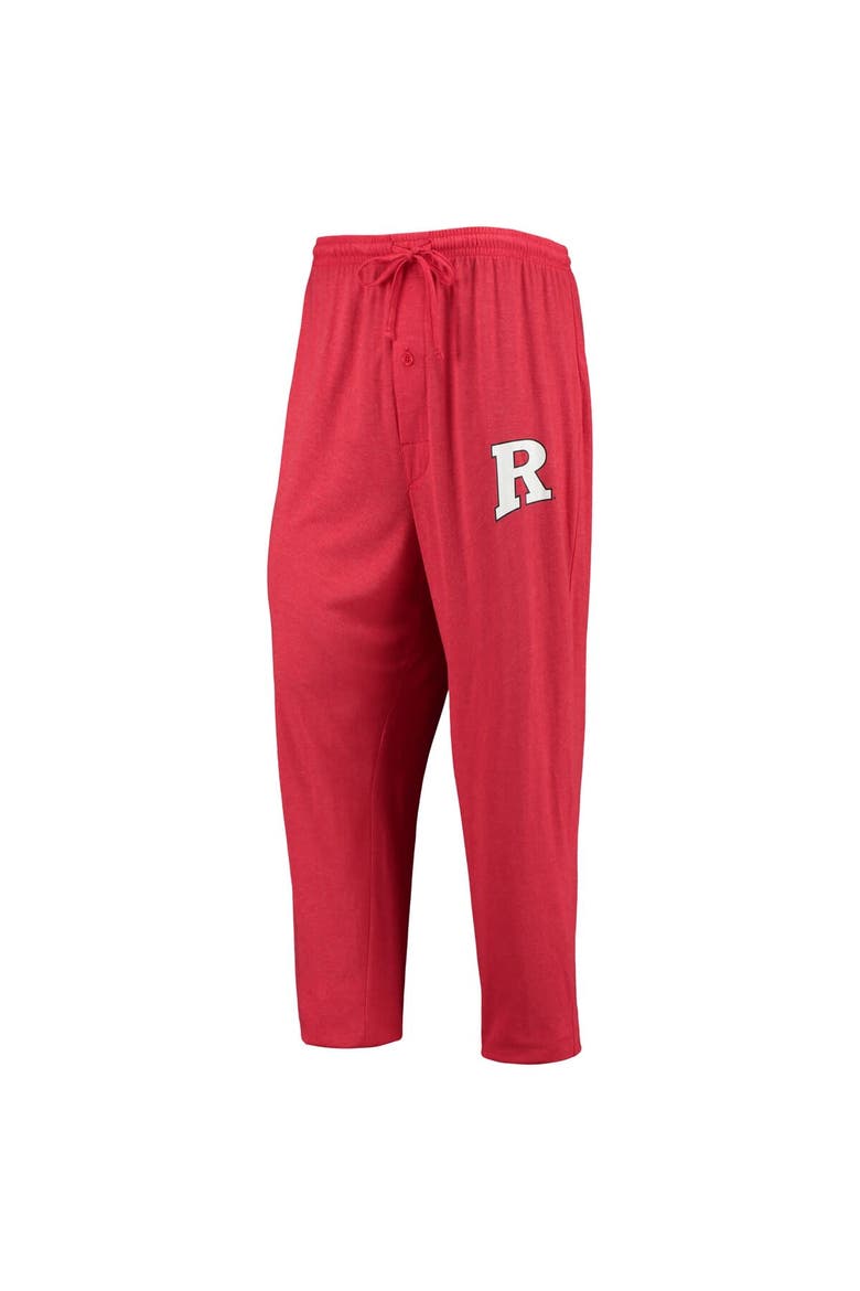 Men's Concepts Sport Scarlet/Heathered Charcoal Rutgers Scarlet Knights Meter Long Sleeve T-Shirt & Pants Sleep Set, Alternate, color, Scarlet
