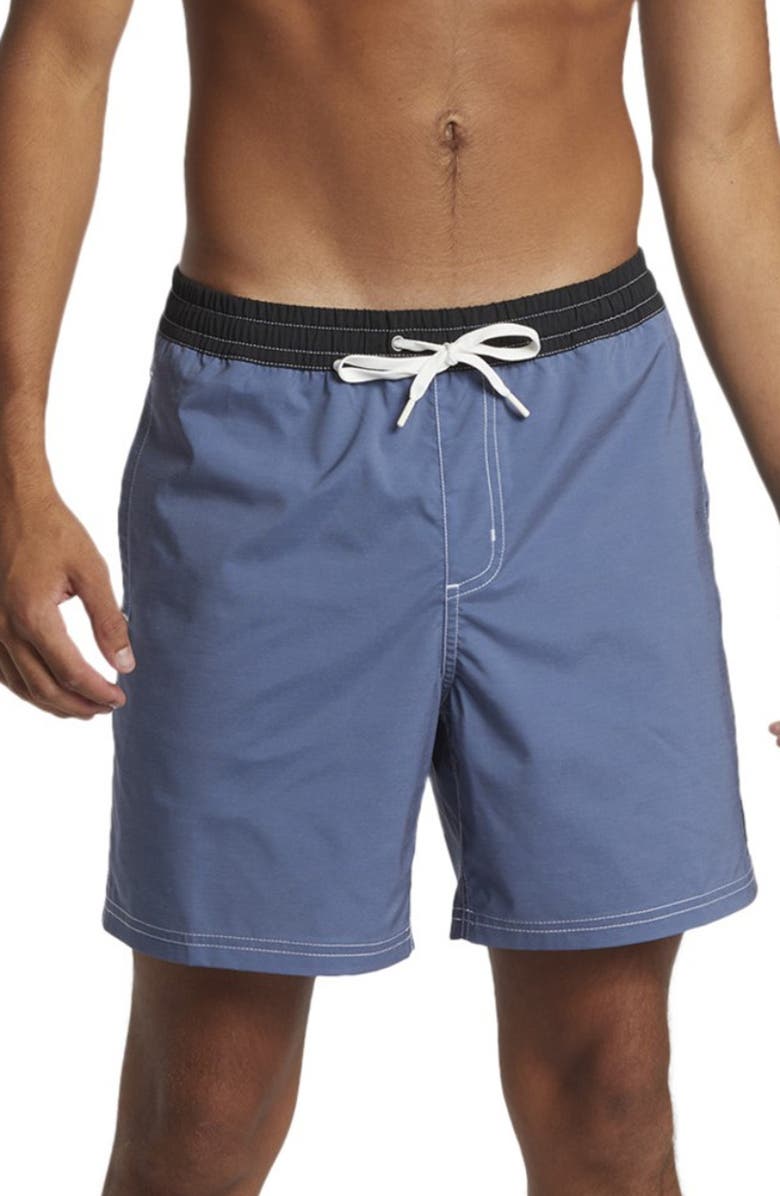 Quiksilver Original Straight Leg Swim Trunks, Main, color, 