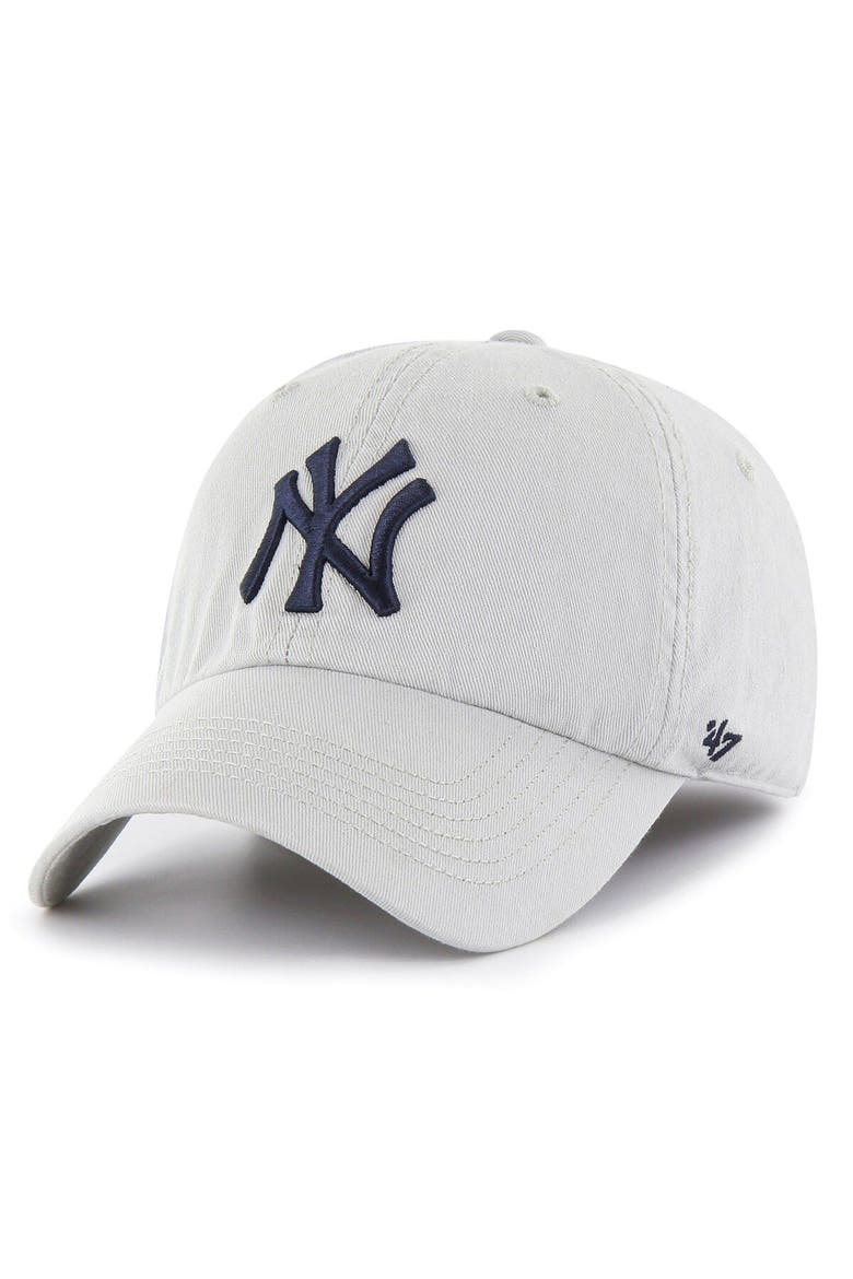 Men's '47 Gray New York Yankees Franchise Logo Fitted Hat, Main, color, Gray