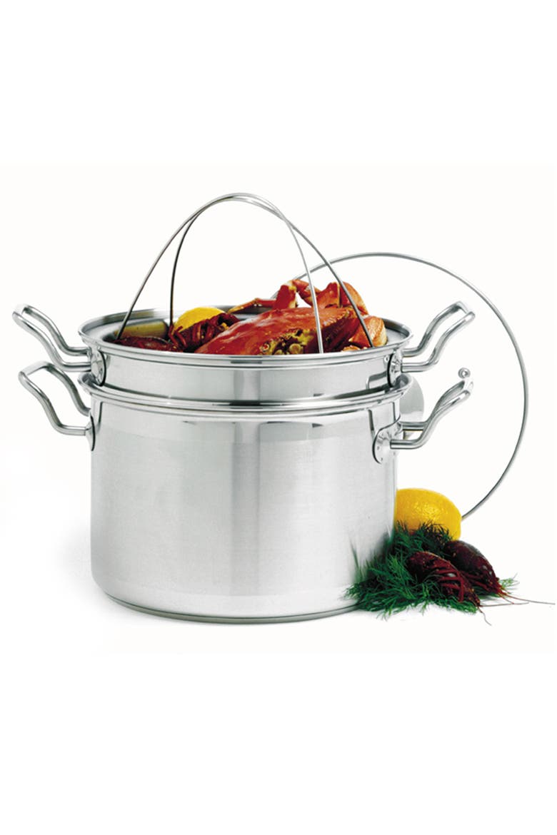 Krona Steamer and Cooker Set, Alternate, color, Silver