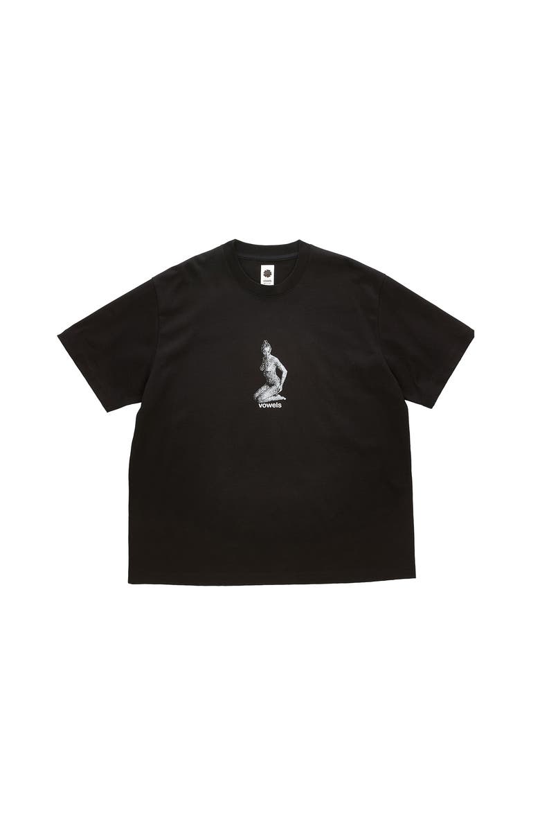 vowels Audible Friction Tee, Main, color, Black