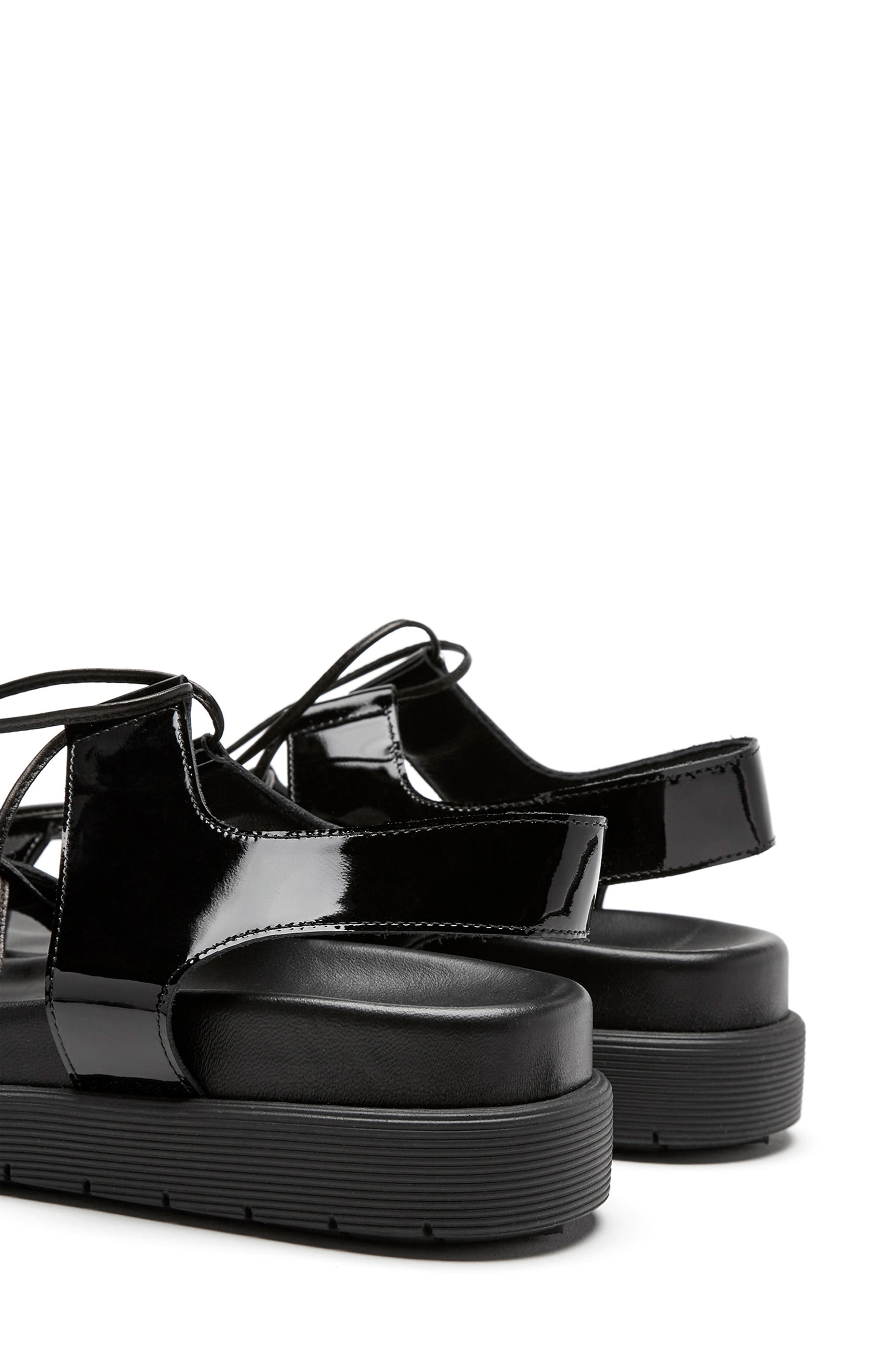 La Canadienne Rambler Ankle Wrap Platform Sandal, Alternate, color, 