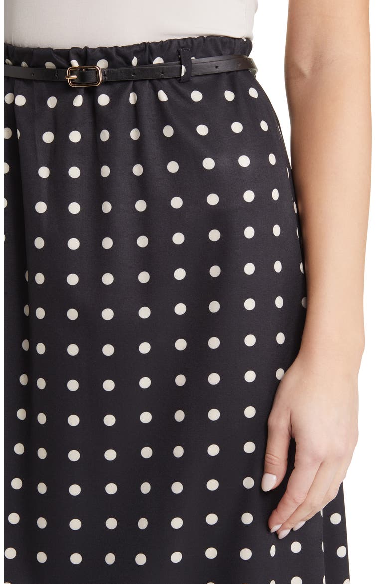 Sherri Print Belted Maxi Skirt, Alternate, color, BLACK