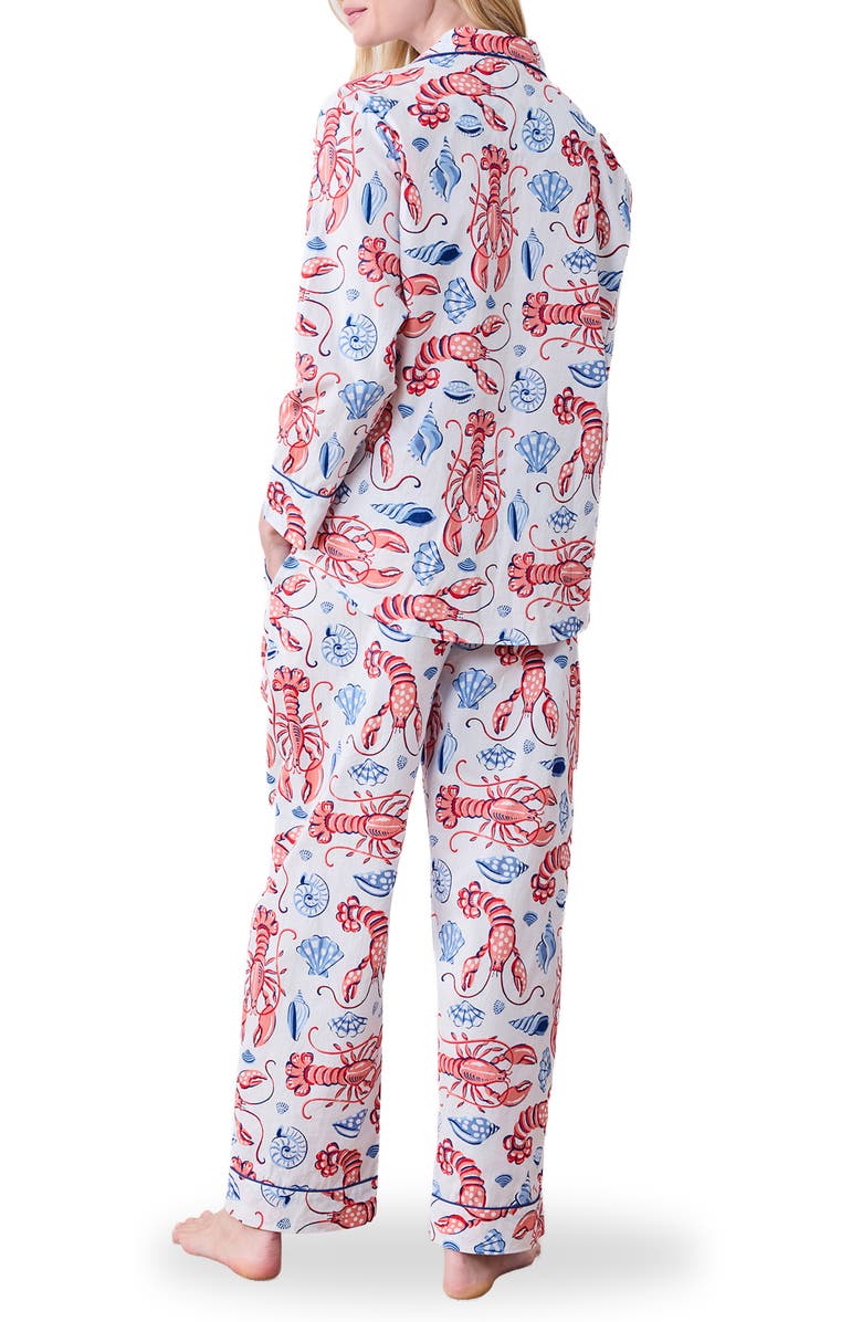 Printfresh Cotton Poplin Pajamas, Alternate, color, Cloud
