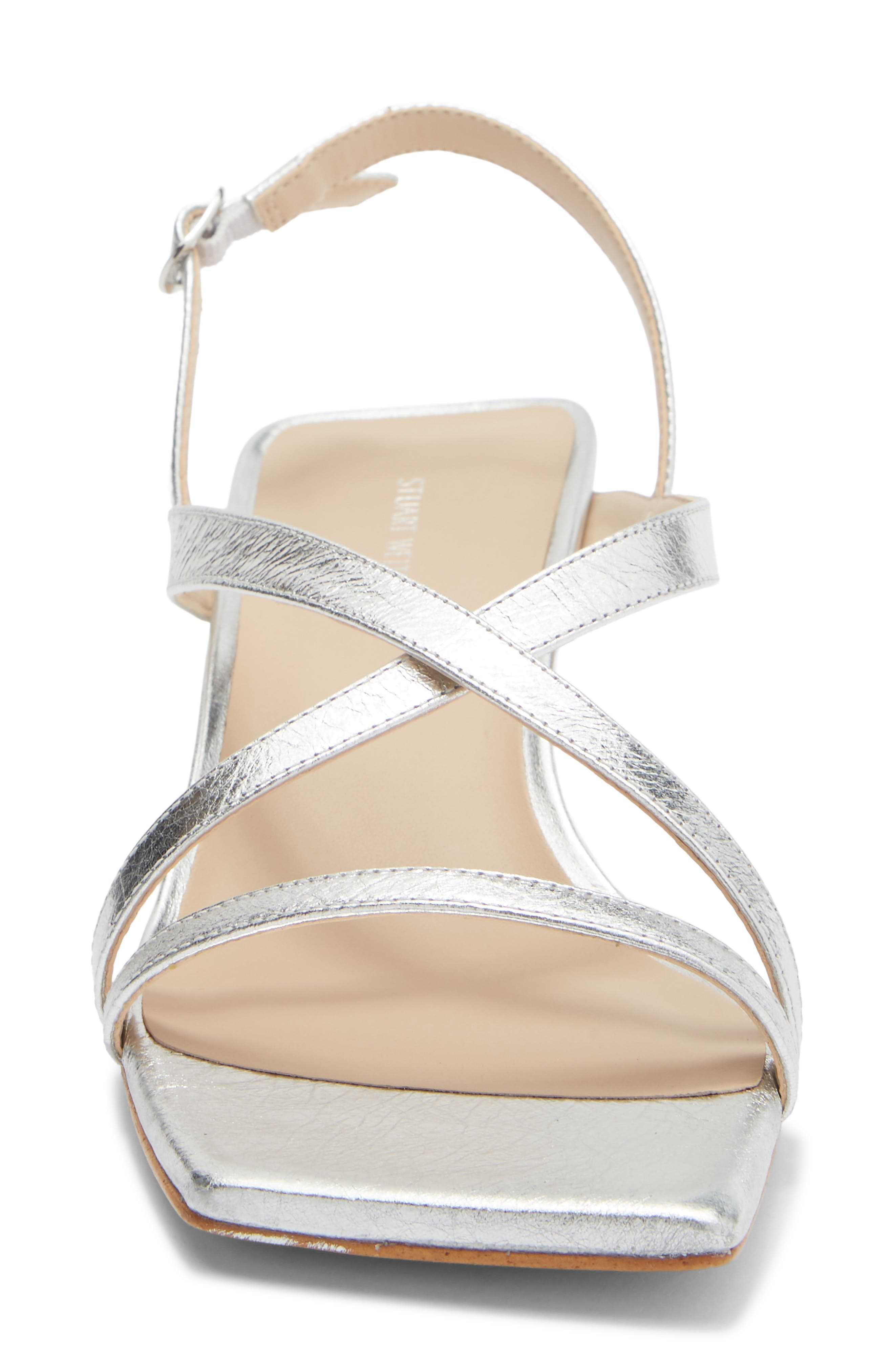 Oasis 50 Slingback Sandal, Alternate, color, SILVER/ BEIGE