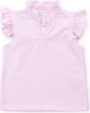 Lila and Hayes Ellie Girls' Sleeveless Ruffled Top by LH Sport