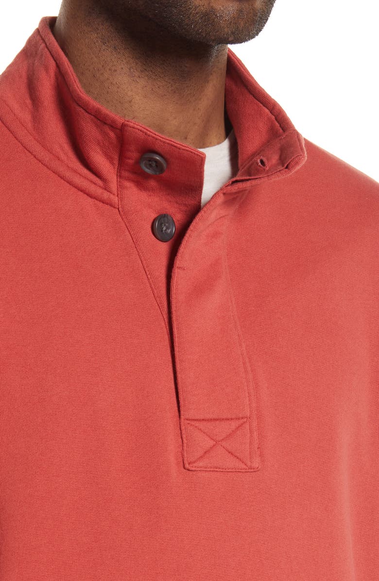 Treasure & Bond Men's Half Placket Cotton Sweatshirt, Alternate, color, 