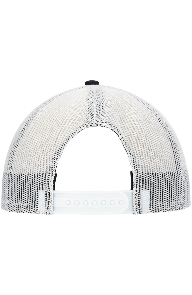 '47 Men's '47 Navy/White Tampa Bay Rays Primary Logo Trucker Snapback Hat, Alternate, color,