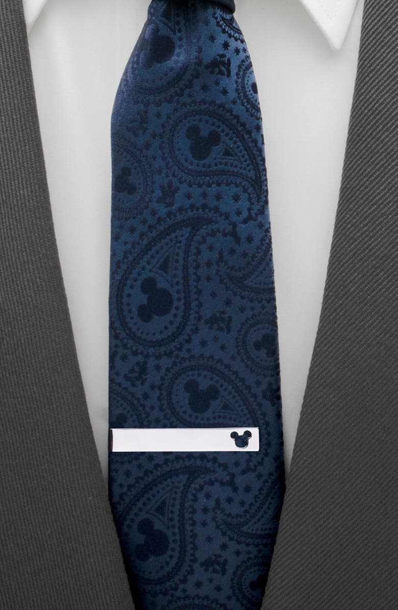 Cufflinks, Inc. Mickey Mouse Tie Bar, Alternate, color, Silver