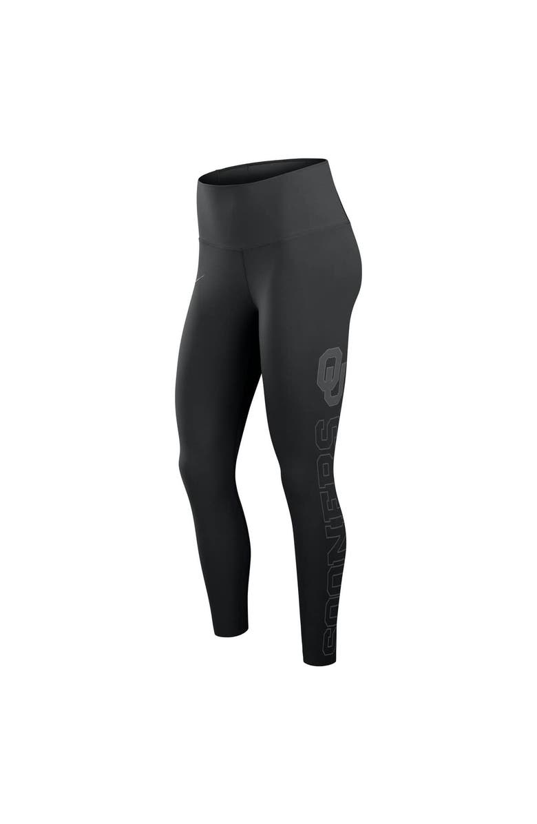 Nike Women's Nike Black Oklahoma Sooners Zenvy Performance Leggings, Alternate, color, Black