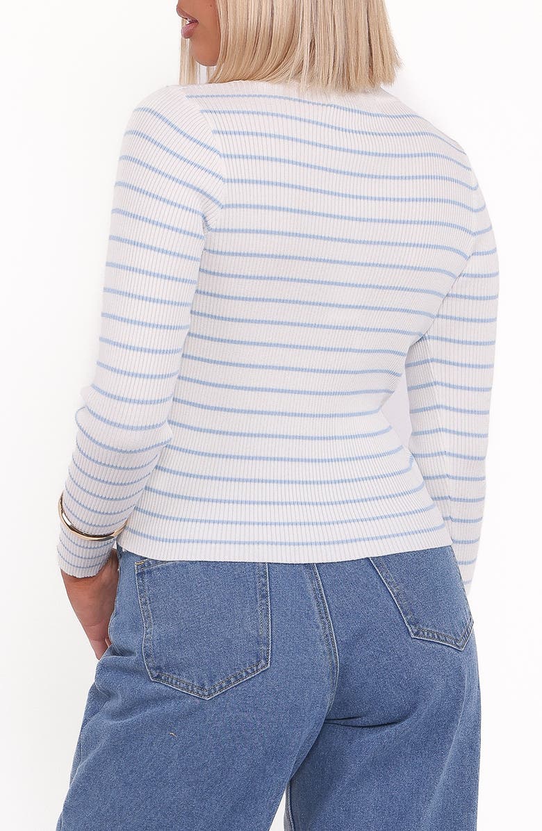 Petal & Pup Stacie Rib Top, Alternate, color, Light Blue Stripe