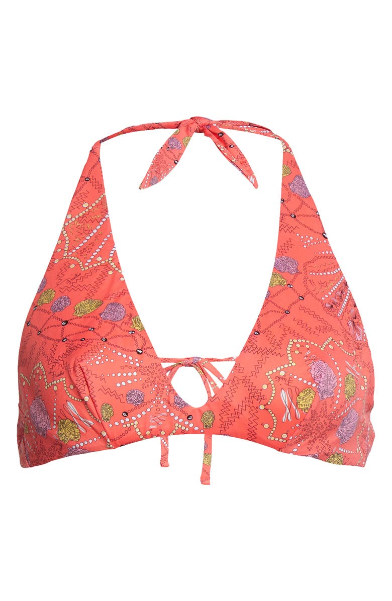 Emilio Pucci Conch Print Bikini Top, Alternate, color, 