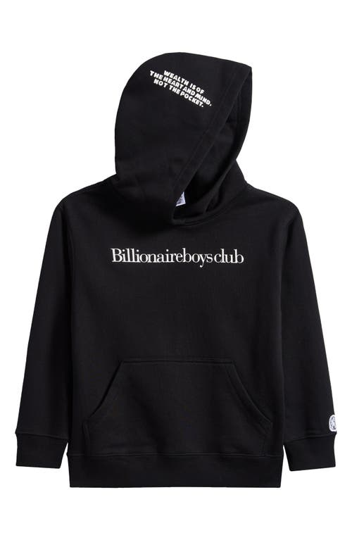 Billionaire Boys Club Kids' Bb Billi Graphic Hoodie In Black