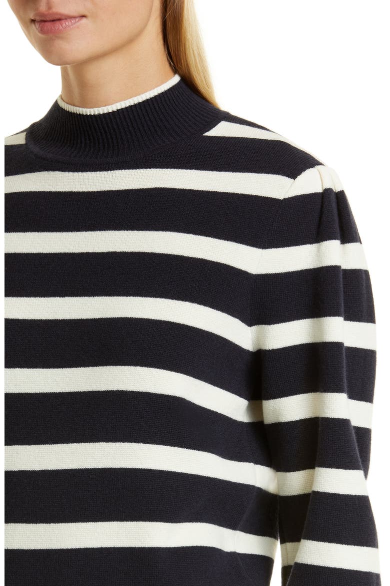 Fusila Stripe Mock Neck Wool Sweater, Alternate, color, OPEN MISC