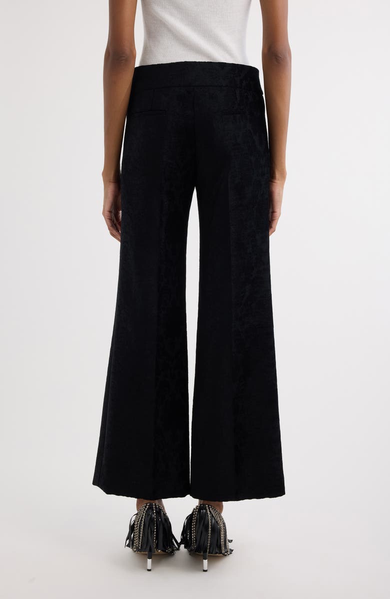 Chloé Jacquard Wide Leg Ankle Pants, Alternate, color, 