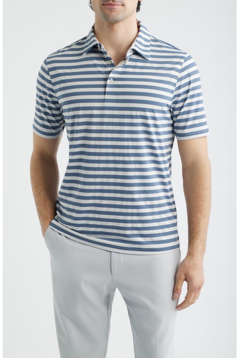 Prep Stripe Polo, Main, color, INDIGO