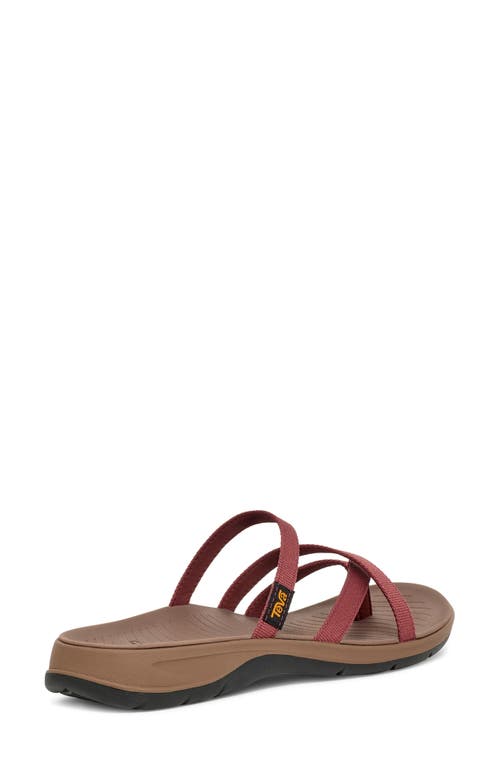 Teva Tirratraveler Flip Slide Sandal In Mahogany