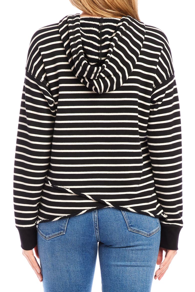 Stripe Asymmetric Hem Hoodie, Alternate, color, STRIPE