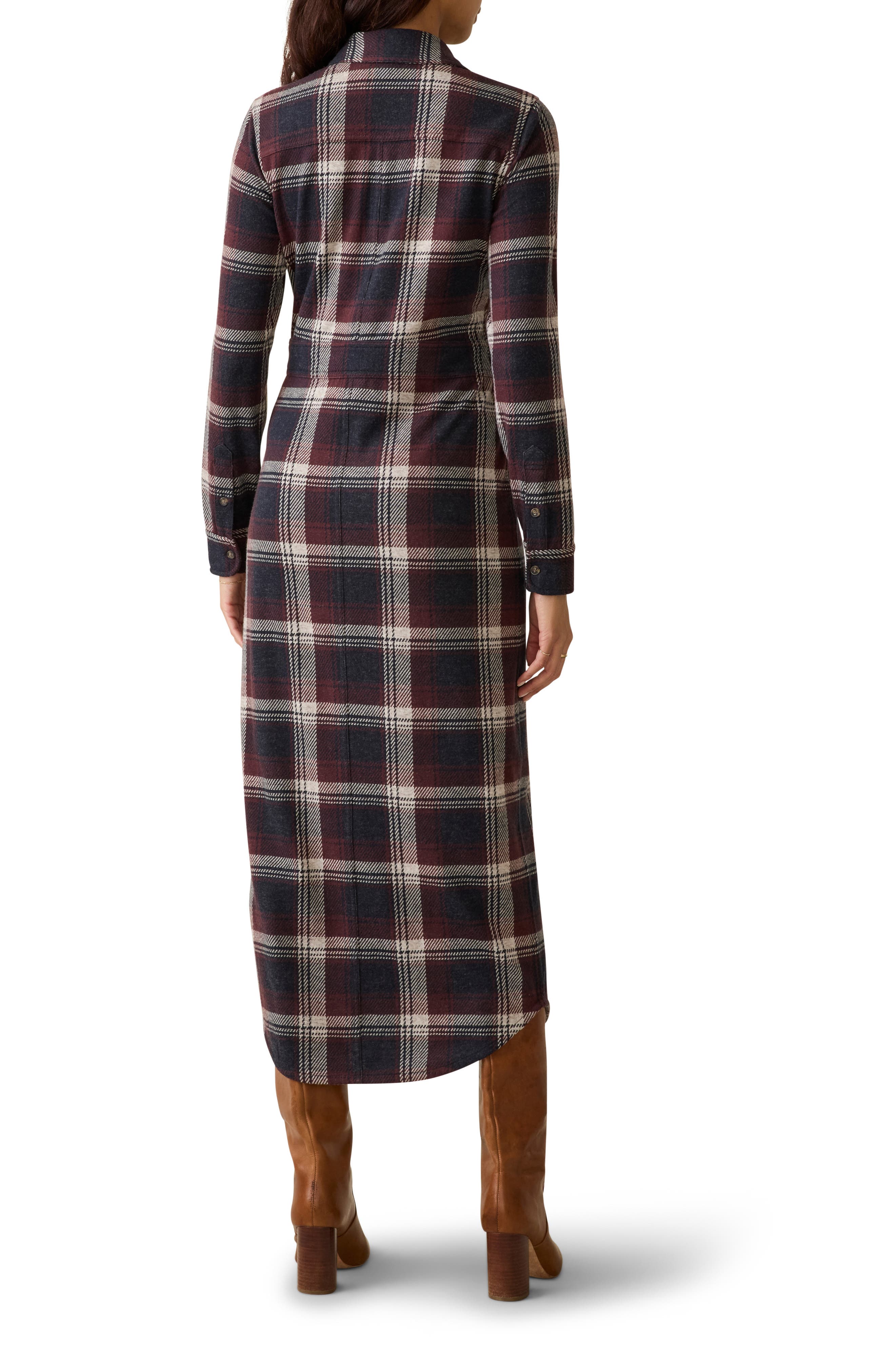 Legend Plaid Long Sleeve Shirtdress - image 2