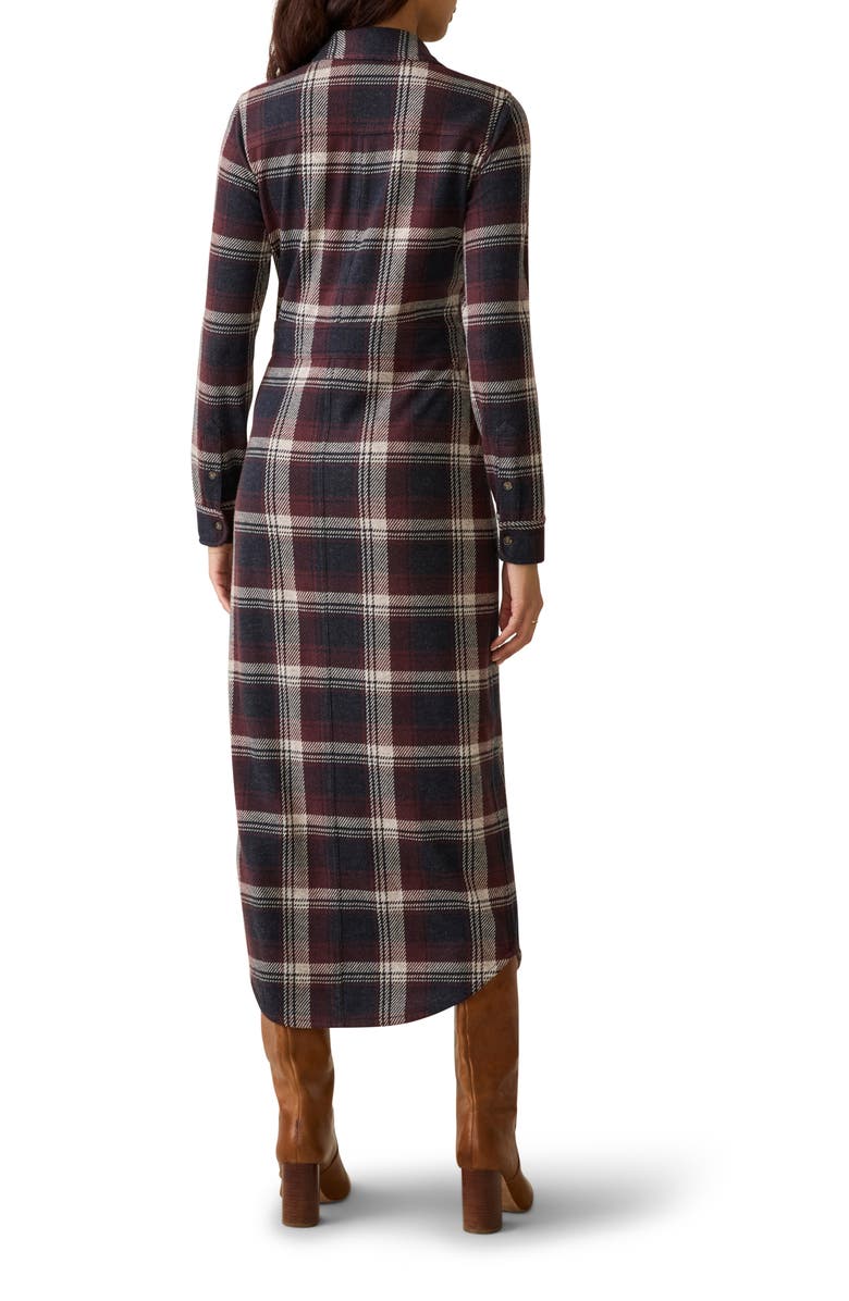 Faherty Legend Plaid Long Sleeve Shirtdress, Alternate, color, Middlecreek Moon
