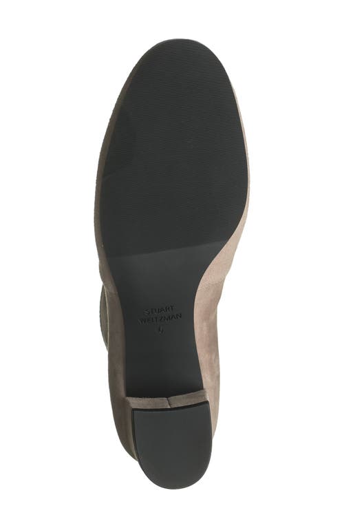 Stuart Weitzman Sofia Stretch Bootie In Topo Stretch Leather