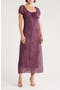 Cap Sleeve Empire Waist Chiffon Maxi Dress