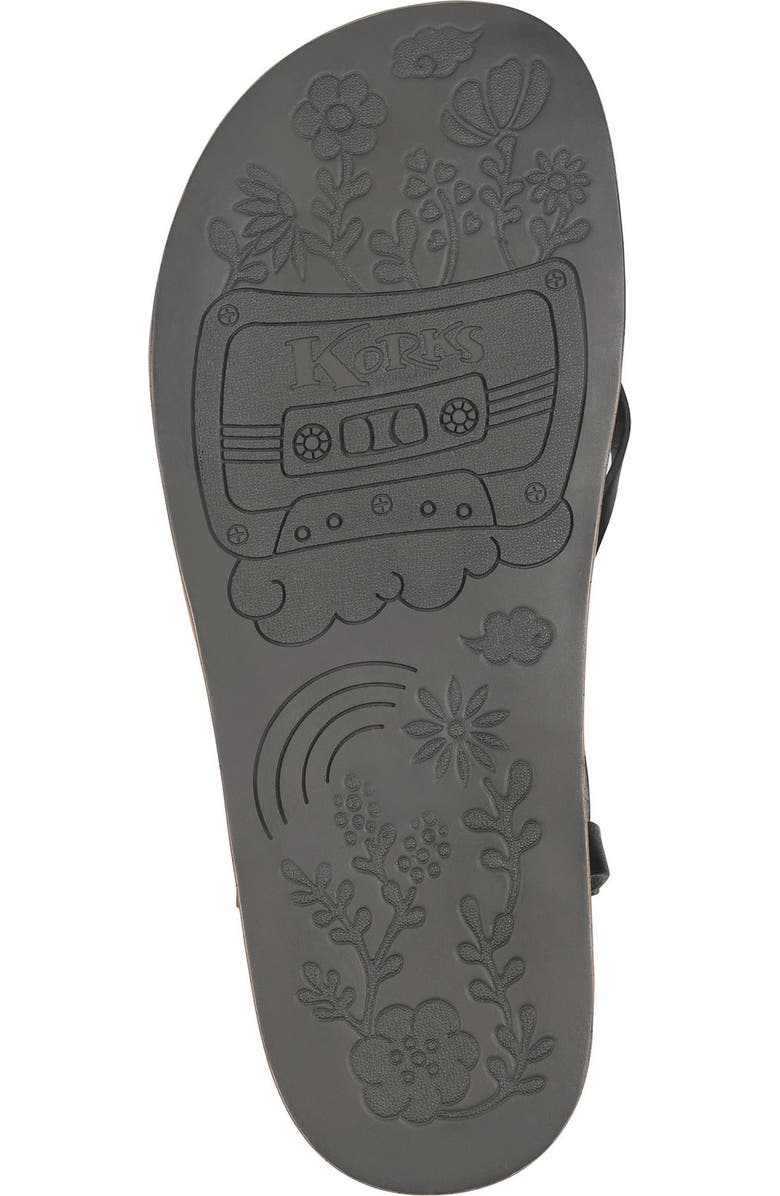 KORKS Arica Toe Loop Sandal, Alternate, color, Black