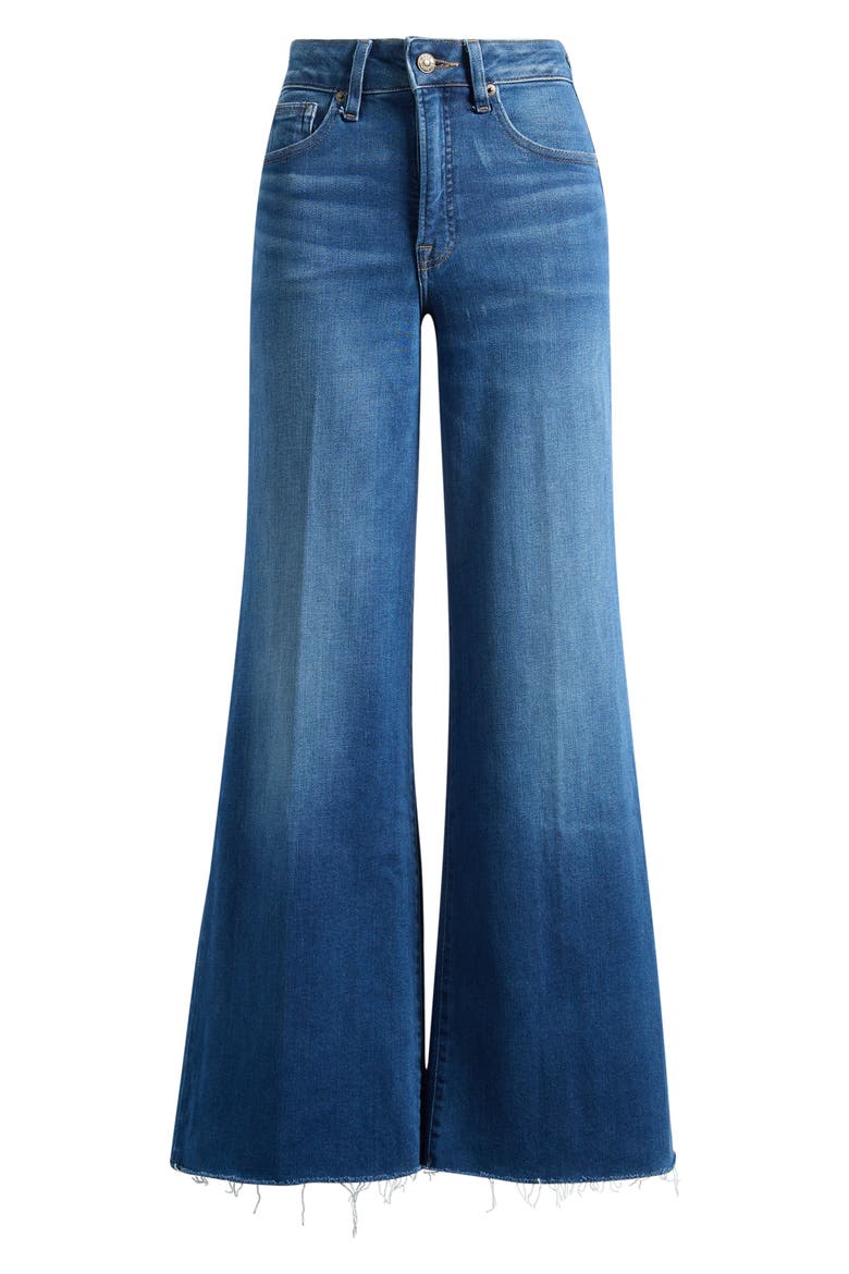 Soft-Tech Good Waist High Waist Wide Leg Palazzo Jeans, Alternate, color, INDIGO1233