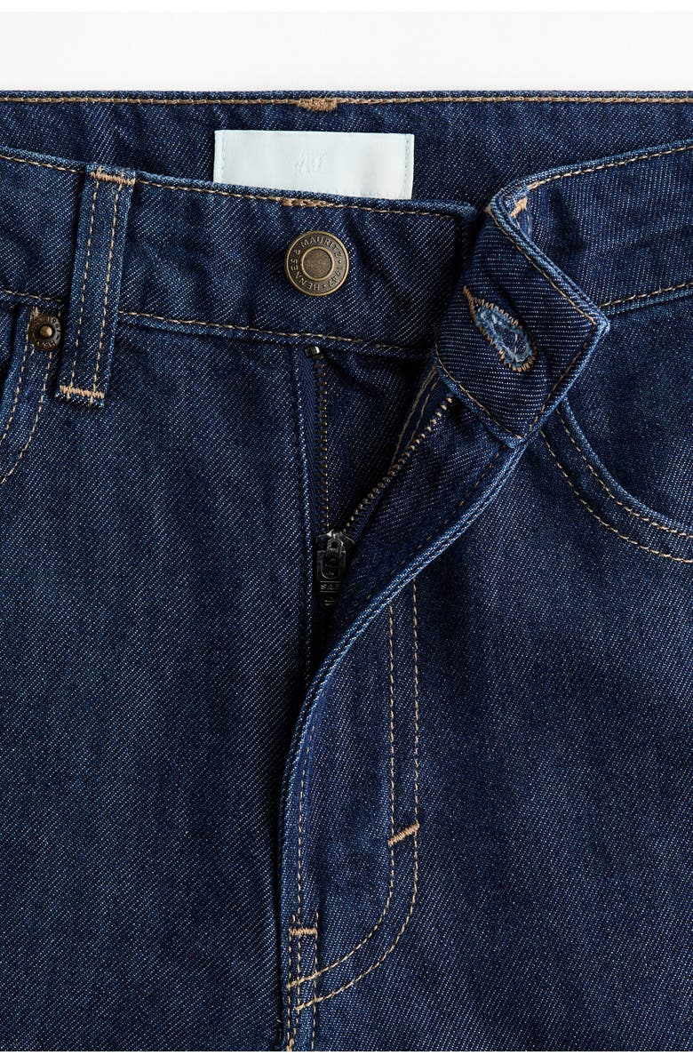 H&M Wide High Waist Jeans, Alternate, color, Dark Denim Blue