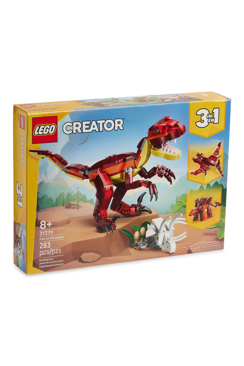 8+ Creator 3-in-1 Fierce Dinosaur - 31379, Main, color, RED MULTI