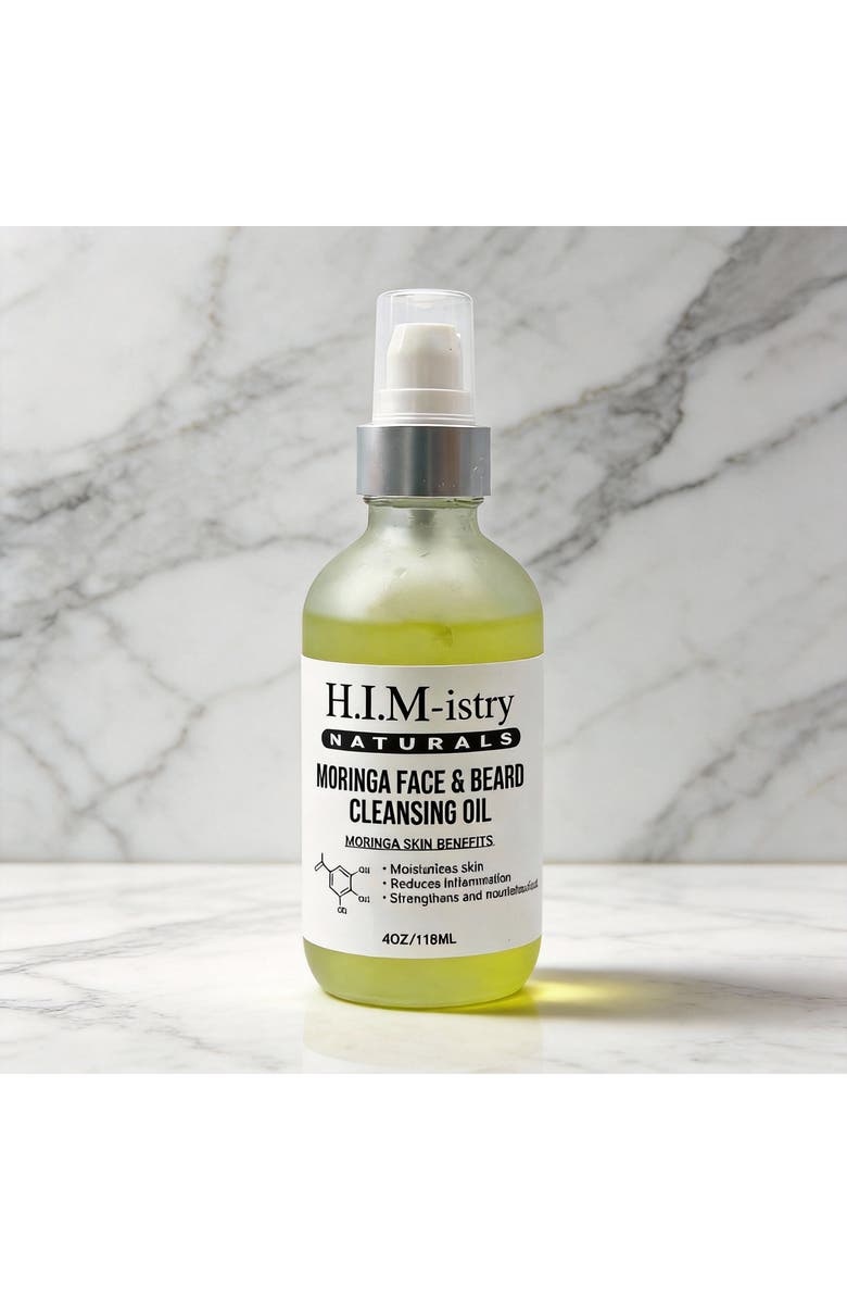 HIMistry Naturals Moringa Face & Beard Cleansing Oil, Alternate, color, 
