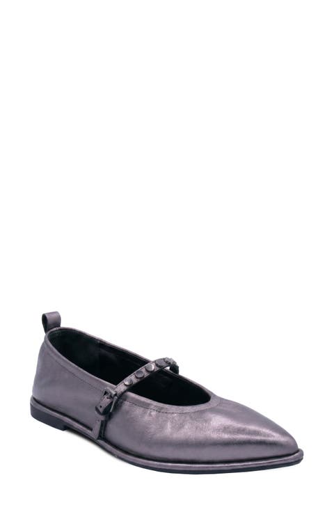 Bella Studded Mary Jane Flat