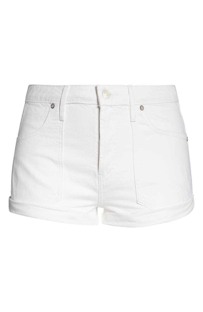 Free People Beginner's Luck Slouchy Roll Cuff Denim Shorts, Alternate, color,